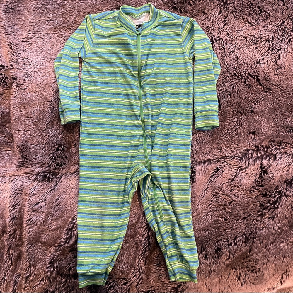 🌙 REI - Green Striped Bodysuit